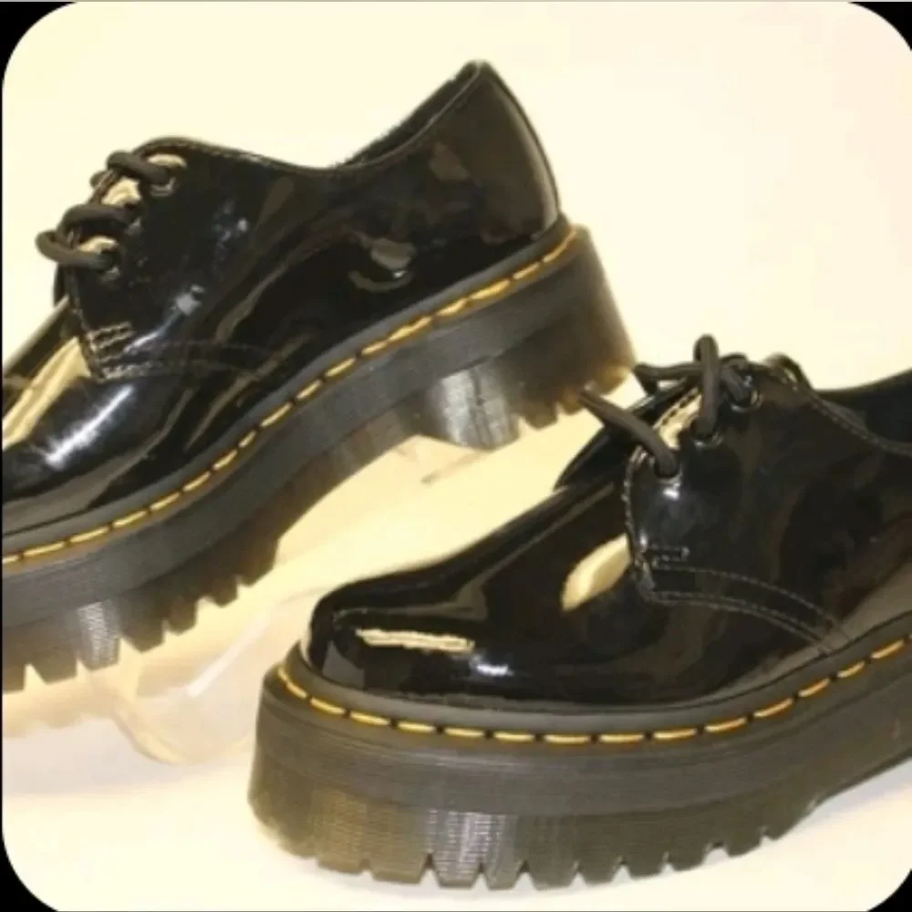 NEW Dr. Martens 1941 QUAD OXFORDS Platform lack Patent Leather 6